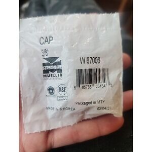 Streamline Mueller Industries W67006 Cap 3/8" Qty 1